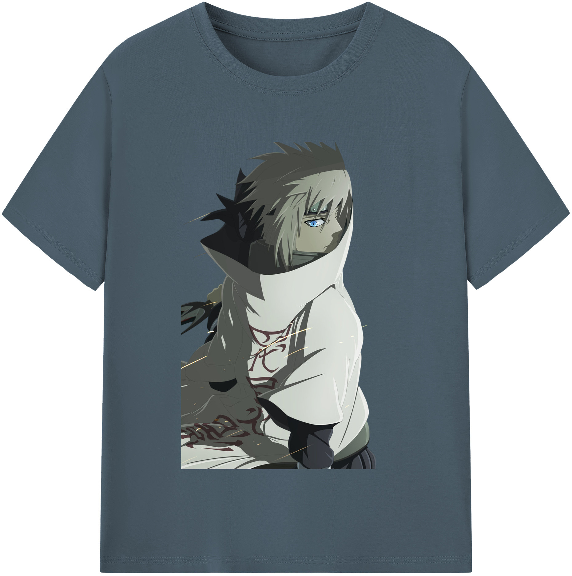 （画像用） NARUTO -ナルト- 波風 ミナト Namikaze Minato 綿100％半袖Tシャツ（フロントプリント）